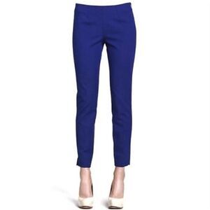 Theory Belisa Basis Ankle Length Twill Pant Modern Minimal Royal Blue Women’s 0